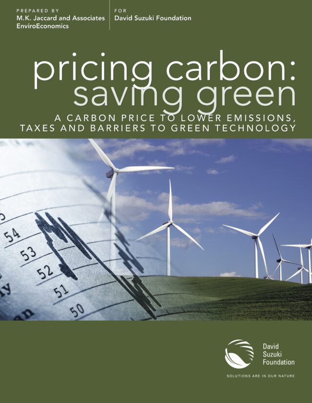 Pricing Carbon: Saving Green — A Carbon Price to Lower Emissions, Taxes and Barriers to Green Technology