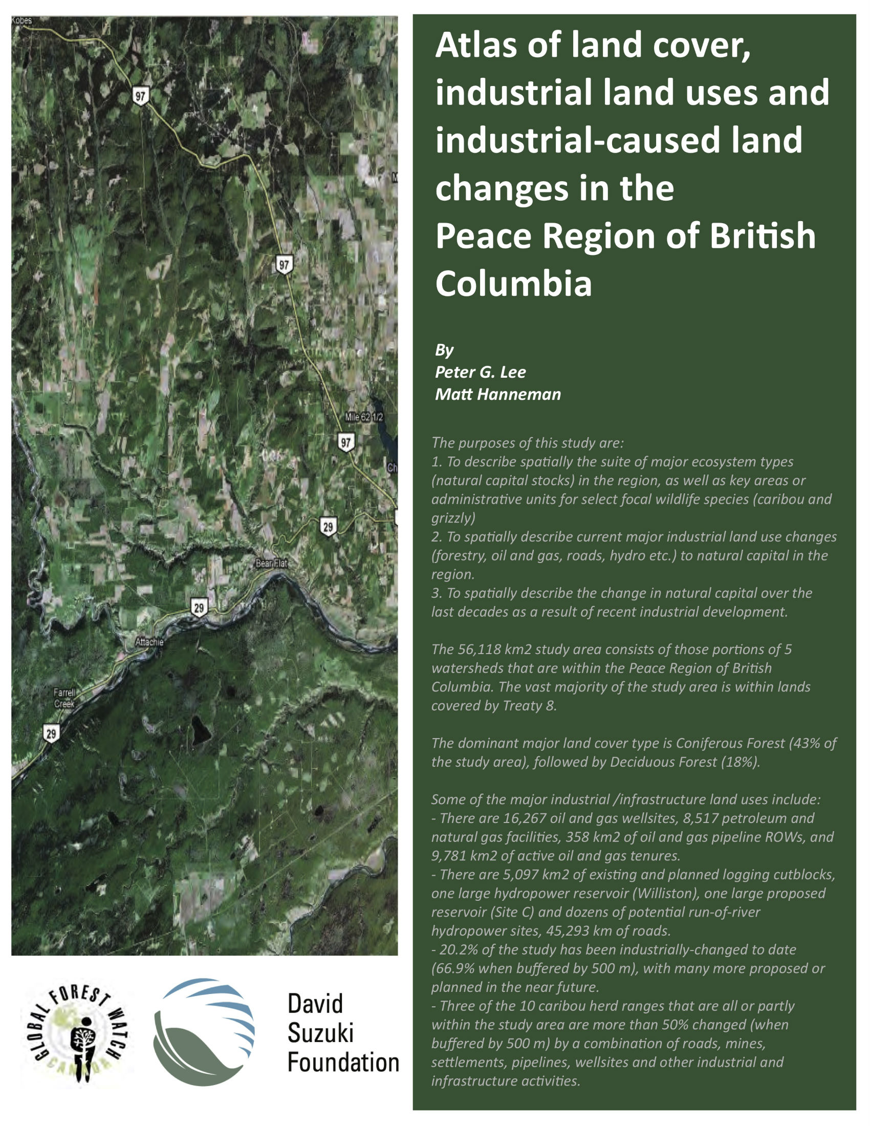 Atlas of Land Cover, Industrial Land Uses and Industrial-Caused Land Changes in the Peace Region of British Columbia