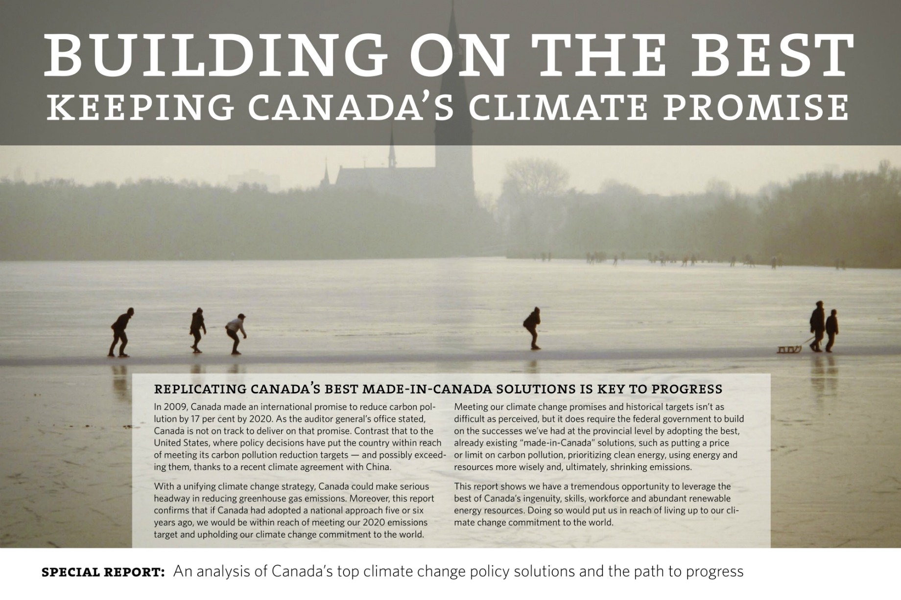 Building on the Best: Keeping Canada’s Climate Promise