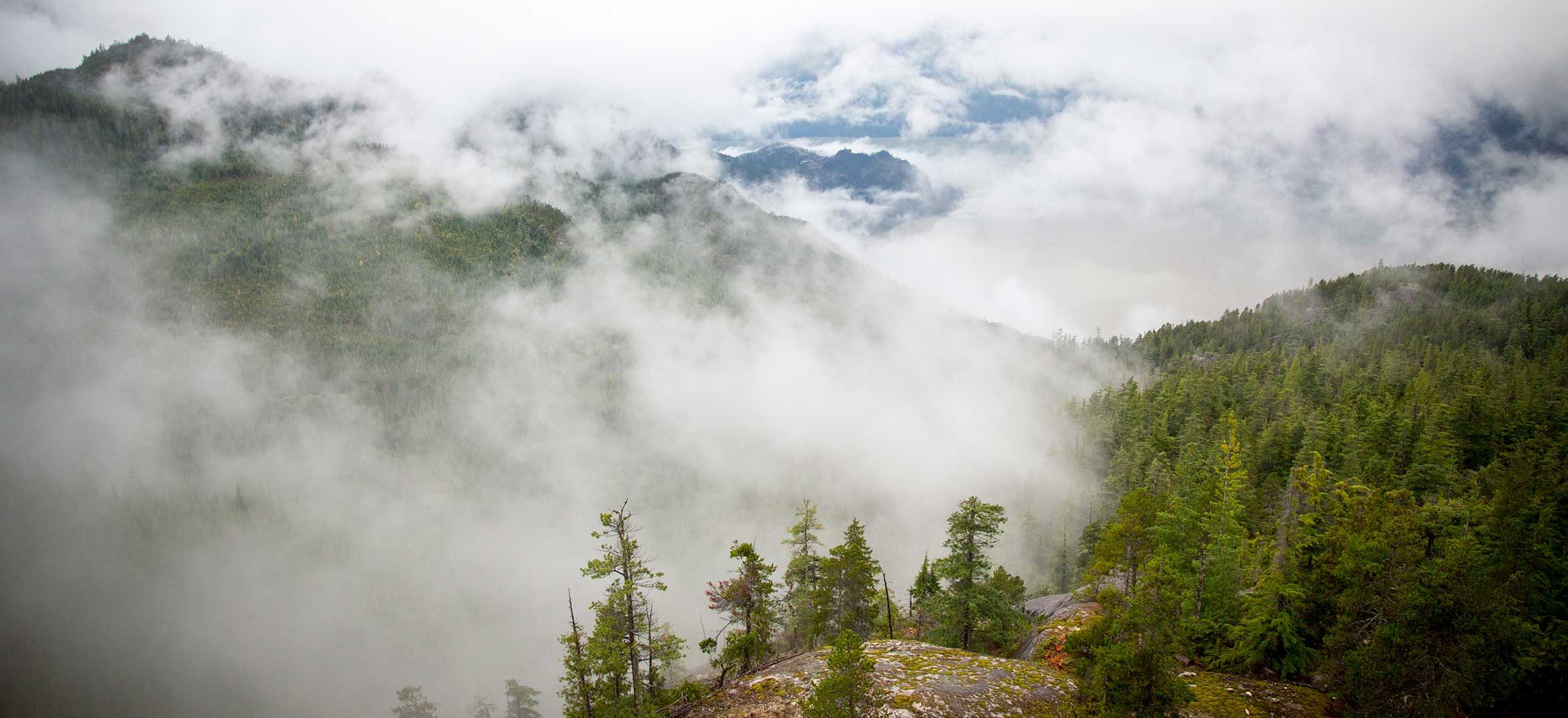 A landscape view of Howe Sound