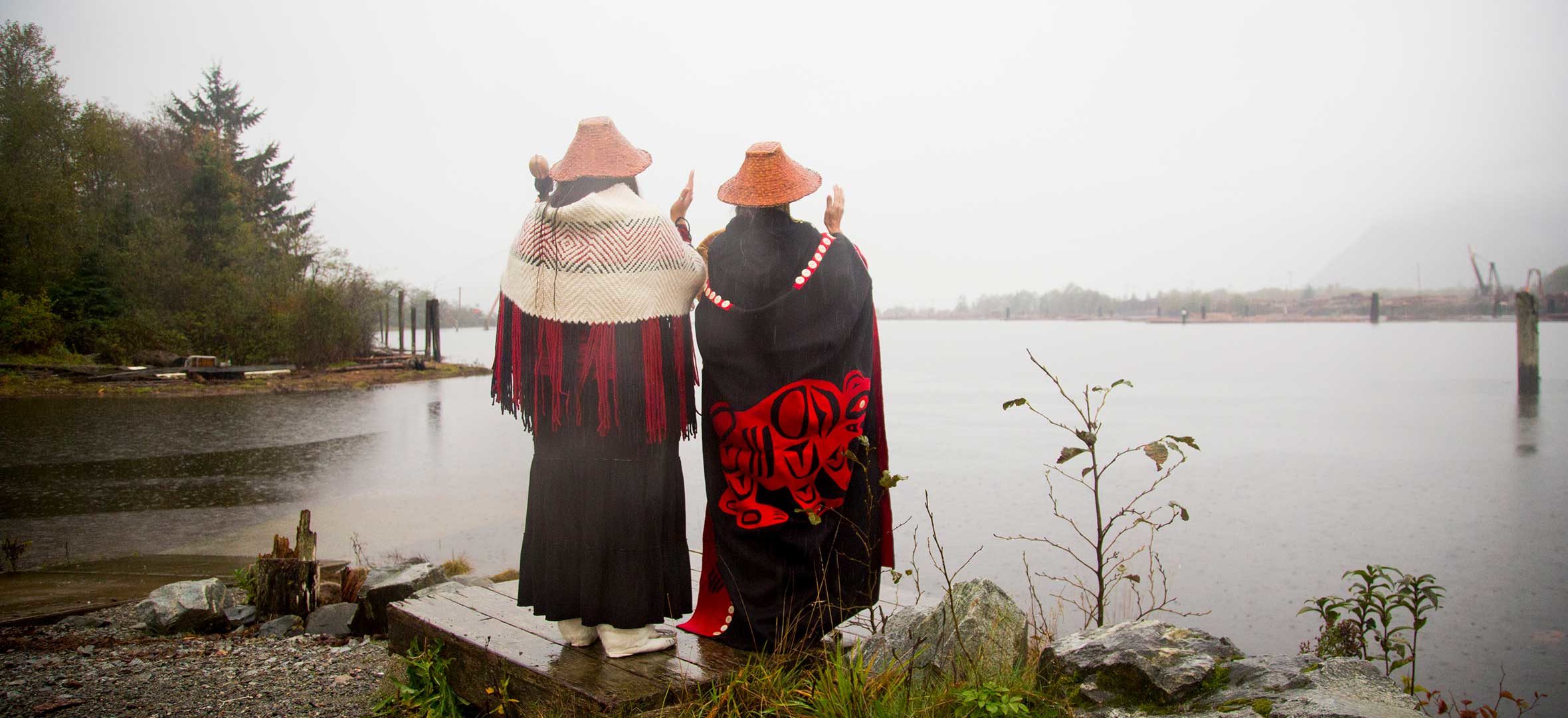 Joyce and Linda Williams of the Squamish Nation
