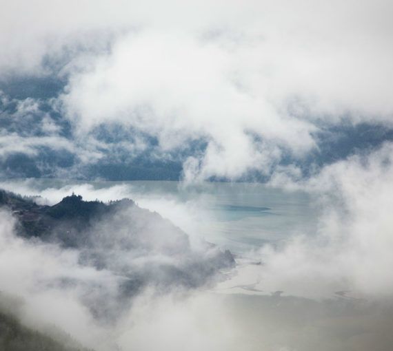 Howe Sound misty water