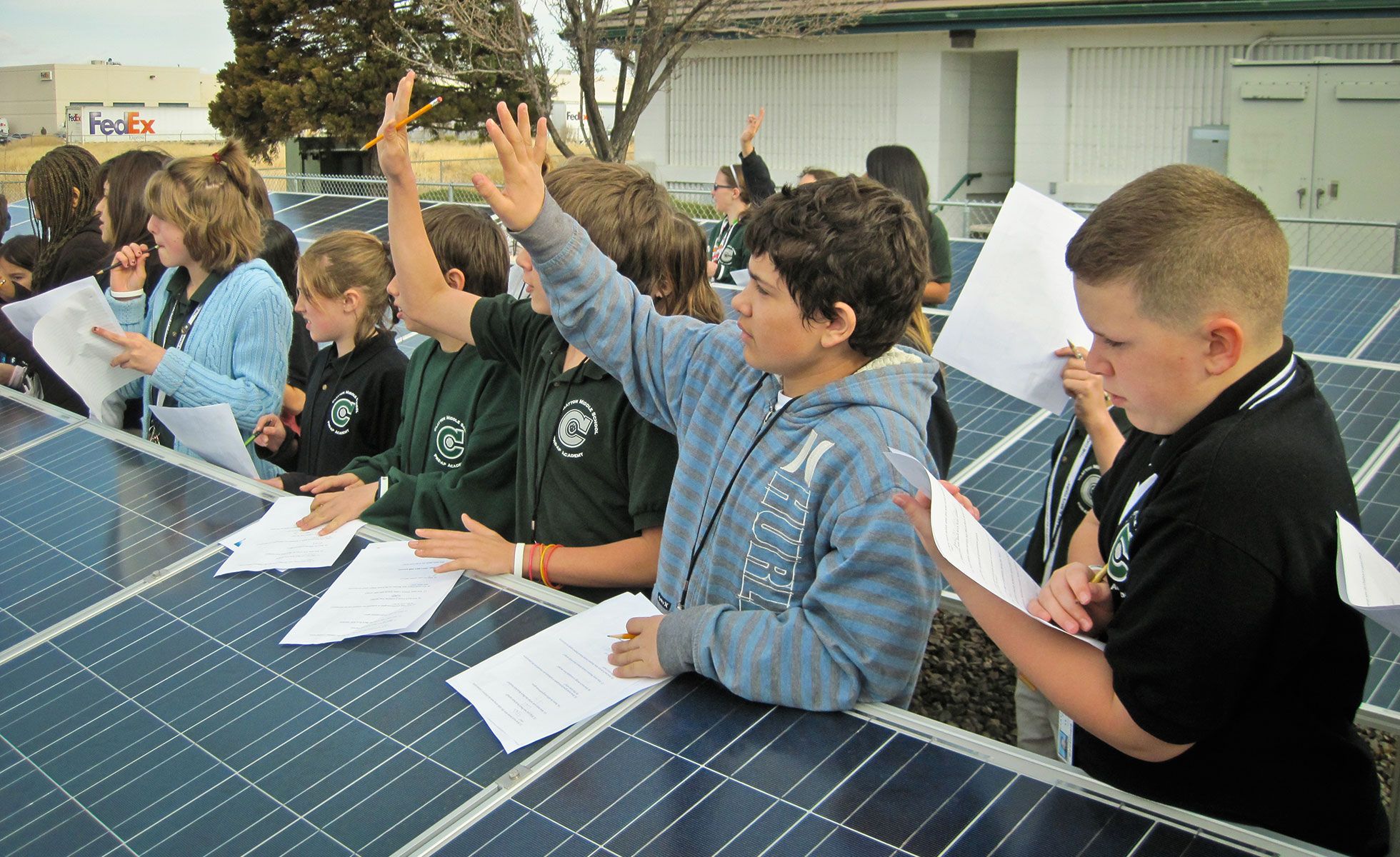Students learn about solar energy