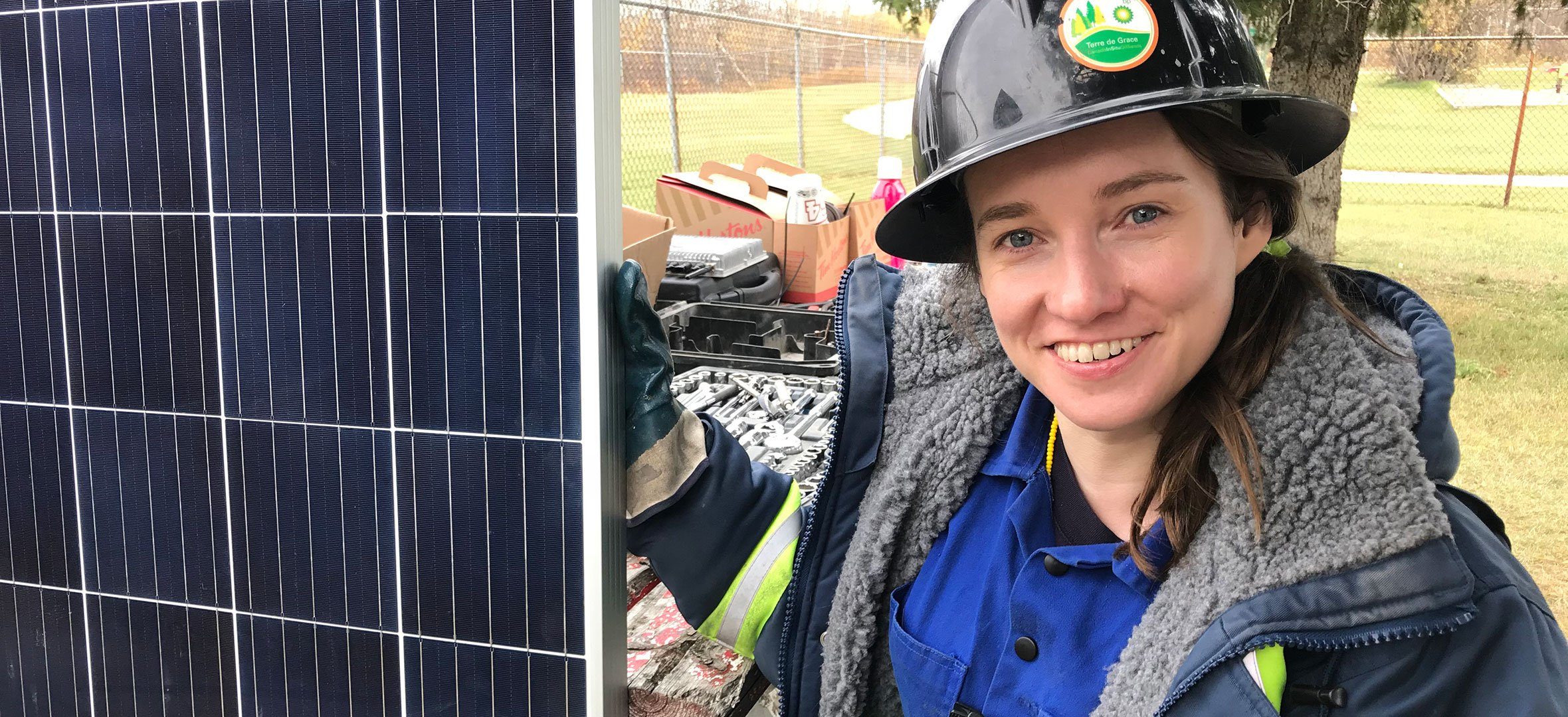 Solar installer Jen Turner
