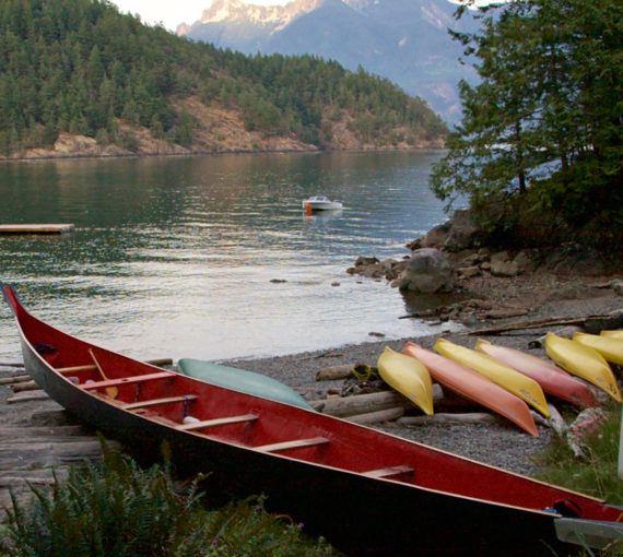 camp-suzuki-canoe-kayak Canoes and kayaks at Camp Suzuki: Howe Sound