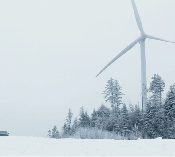 Wind farm near Lac-Mégantic, Quebec