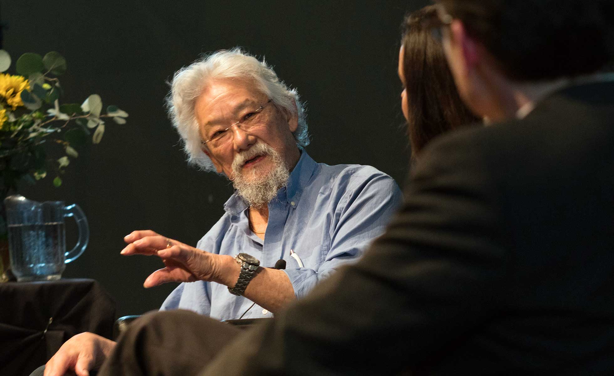 David Suzuki in panel discussion