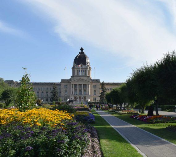 Legislative building in Regina, Saskatchewan