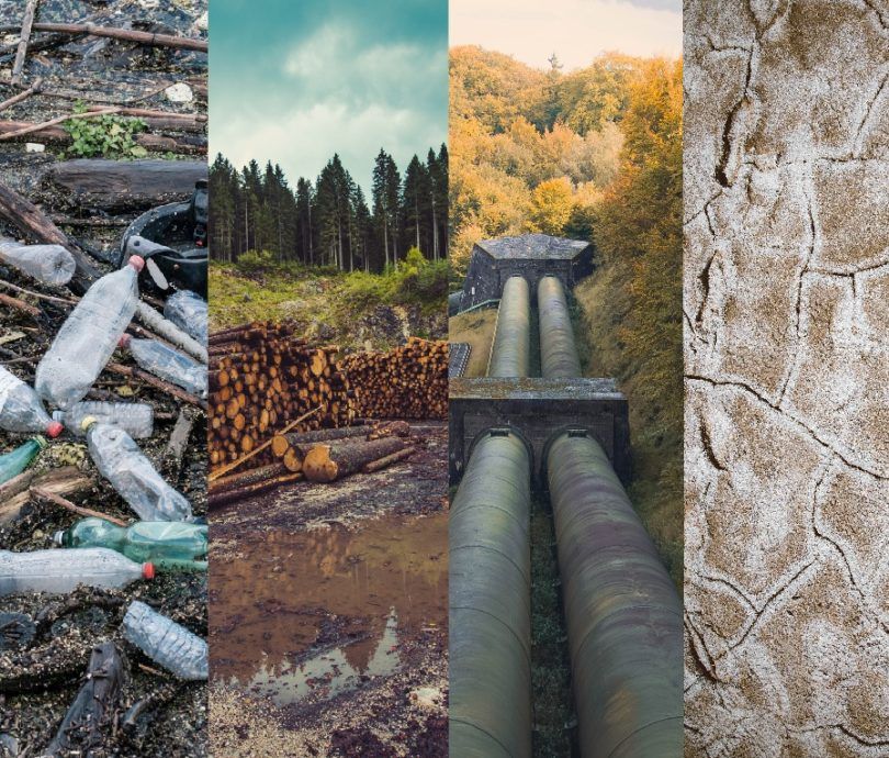 climate-emergency Mosaic of climate change related images