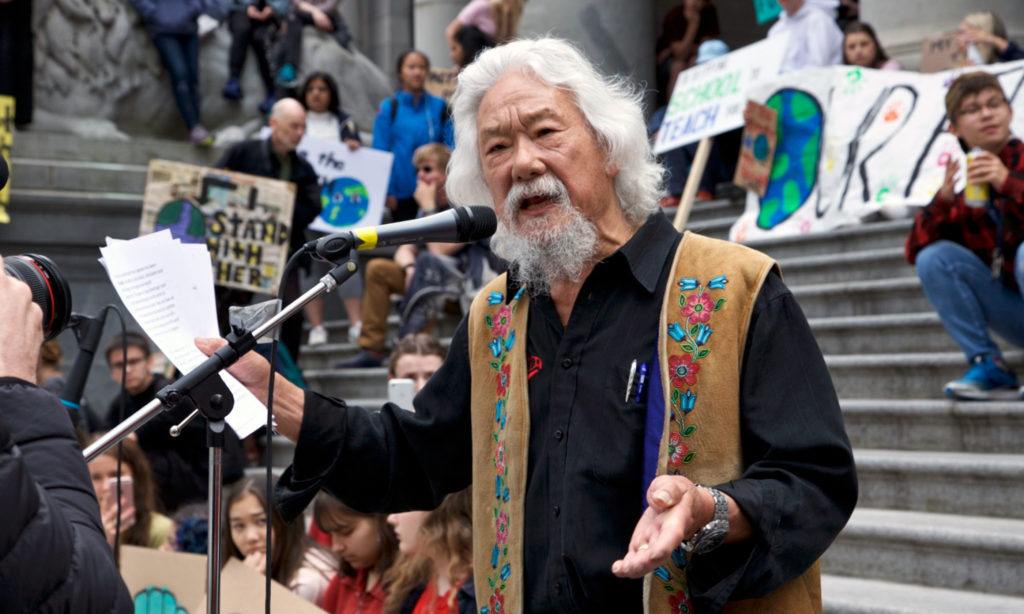 David Suzuki gives speech to student climate strikers in Vancouver