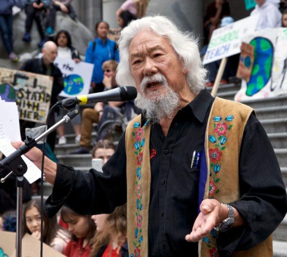 David Suzuki gives speech to student climate strikers in Vancouver