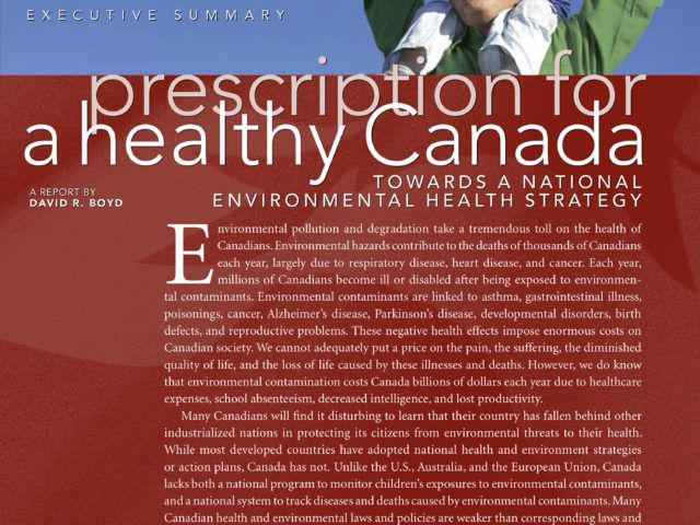 EXECUTIVE SUMMARY — Prescription for a Healthy Canada: Towards a