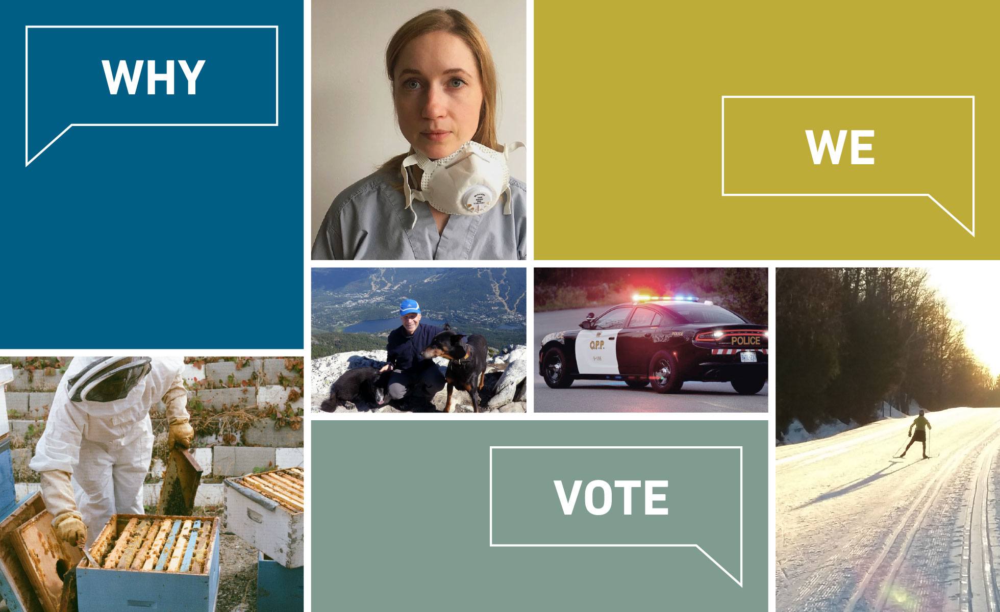 Compilation image of citizens who plan to vote for bold climate action