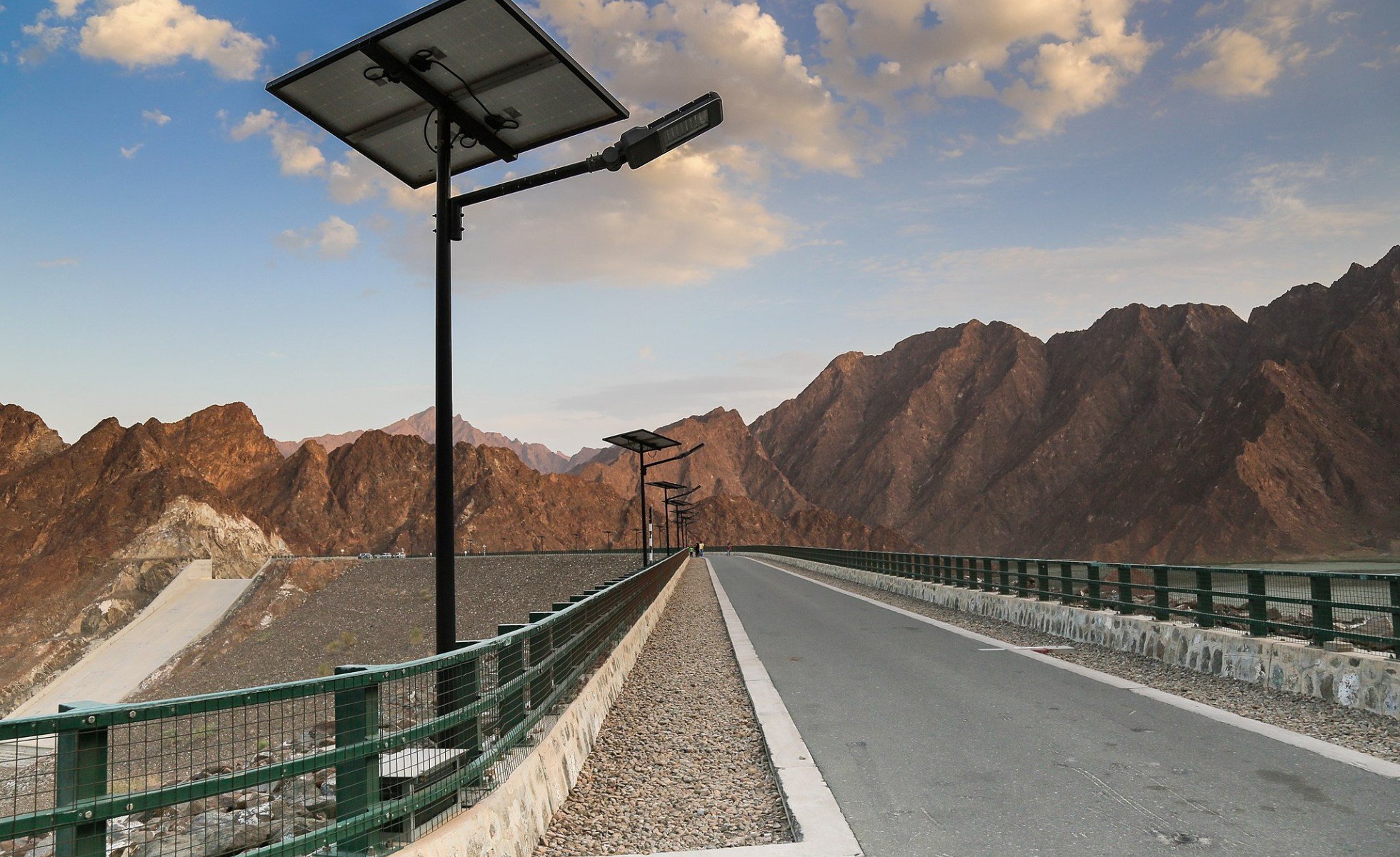 Solar panel on Hatta Dam Road