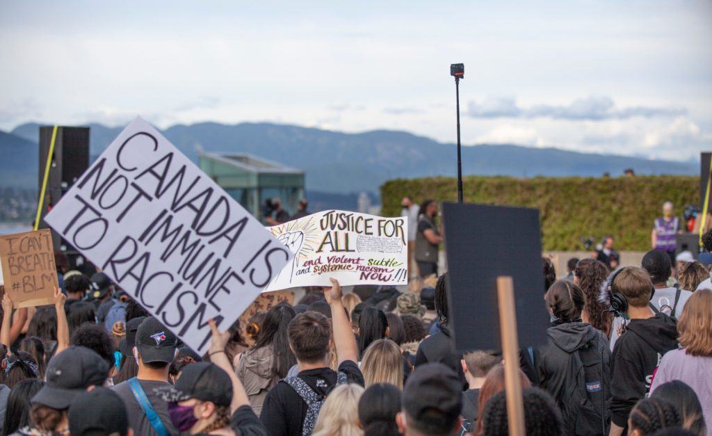 Black Lives Matter protest in Vancouver, BC