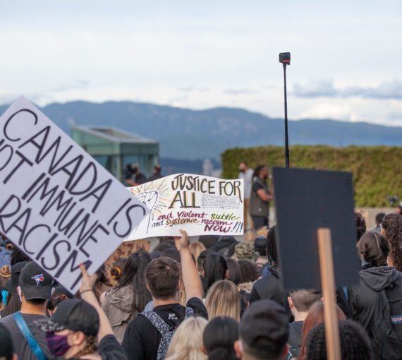 Black Lives Matter protest in Vancouver, BC