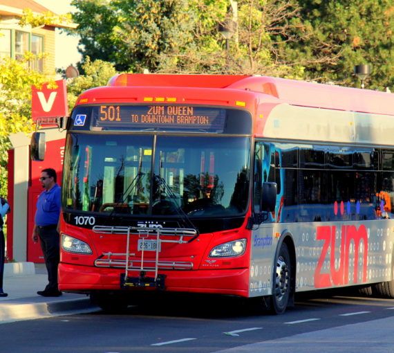 Brampton Ontario hybrid clean energy zum bus