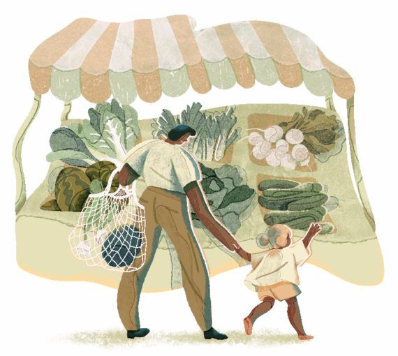 Farmer's market illustration