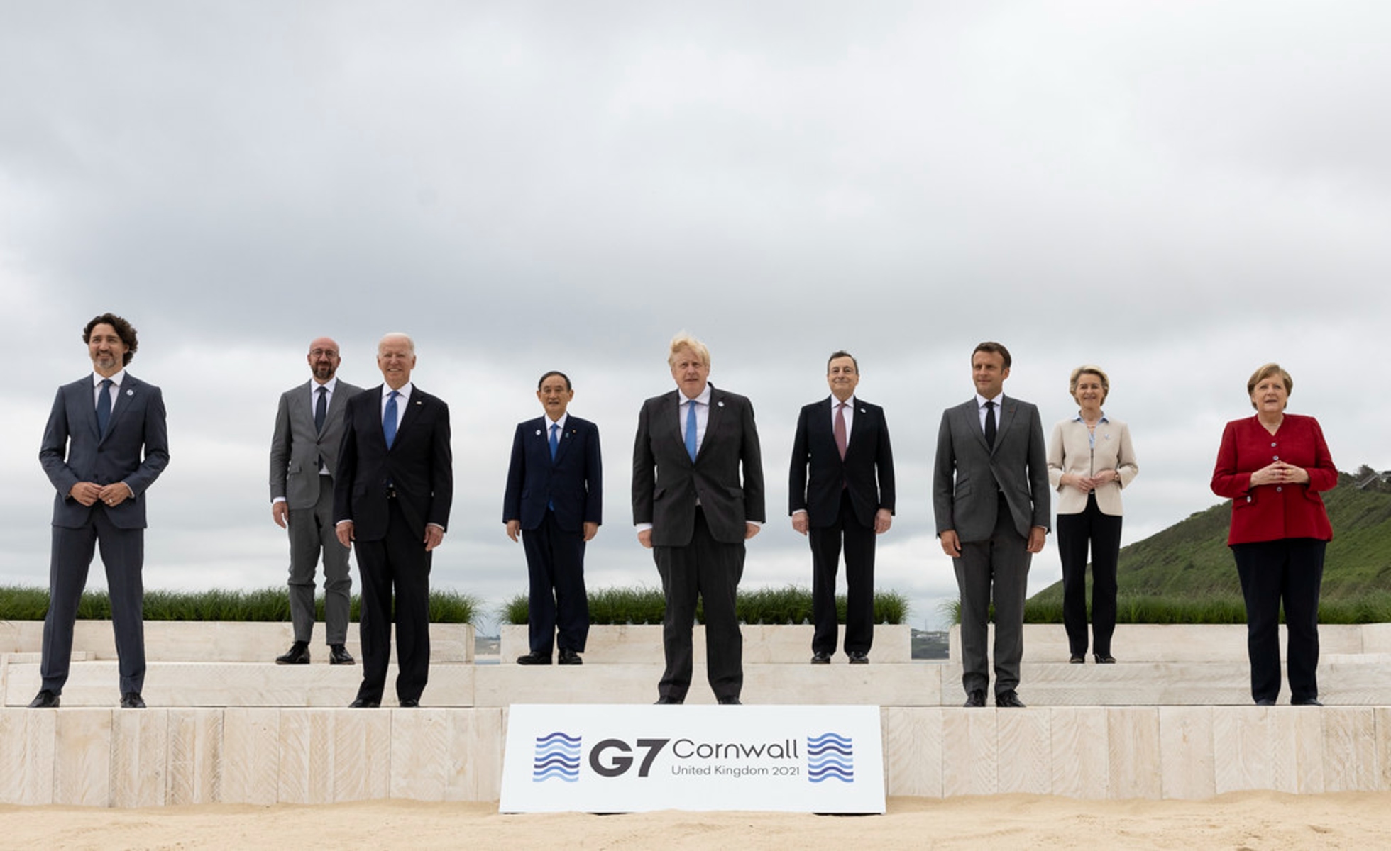 G7 leaders at Cornwall
