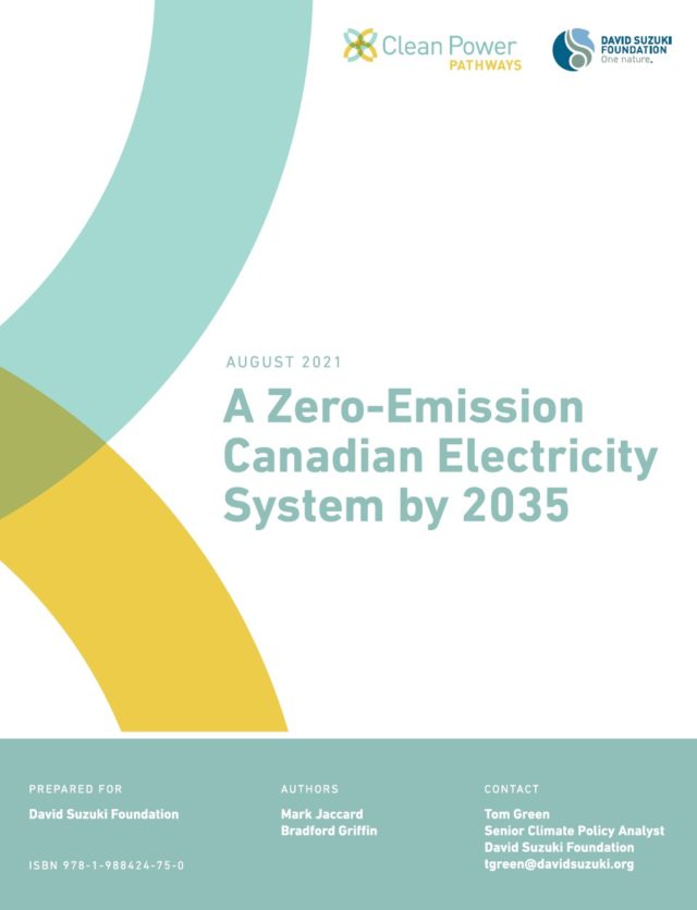 Zero emission electricity system by 2035
