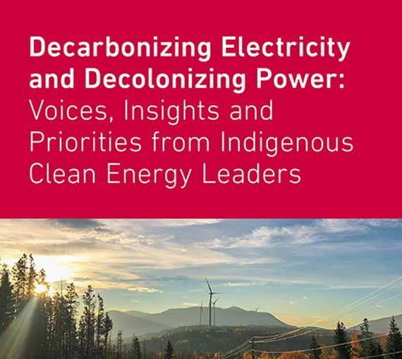 Front cover of a new report on decarbonizing electricity and decolonizing power