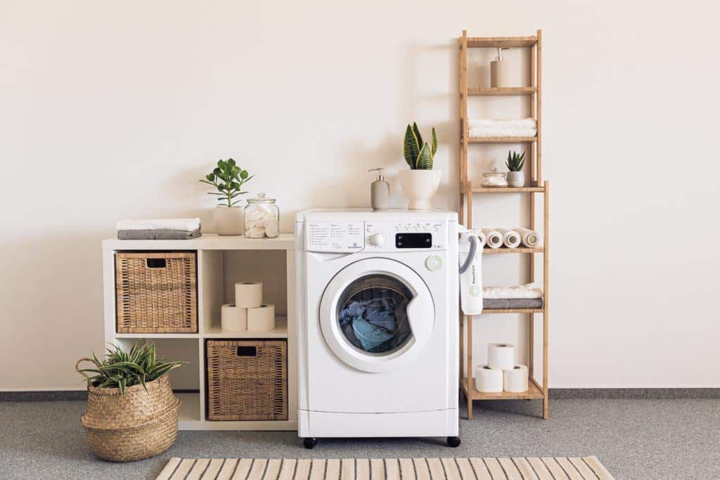 Washing machine and laundry