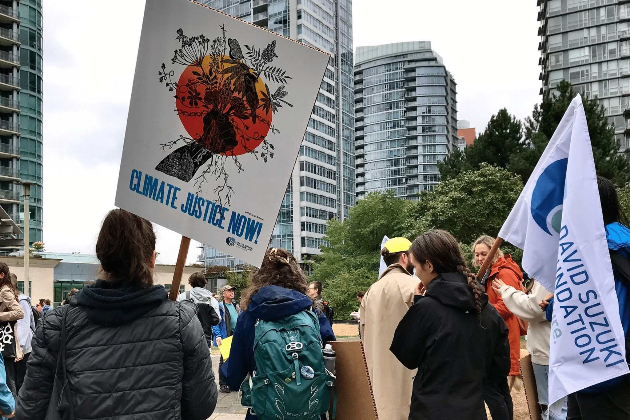 Groups of climate demonstrators