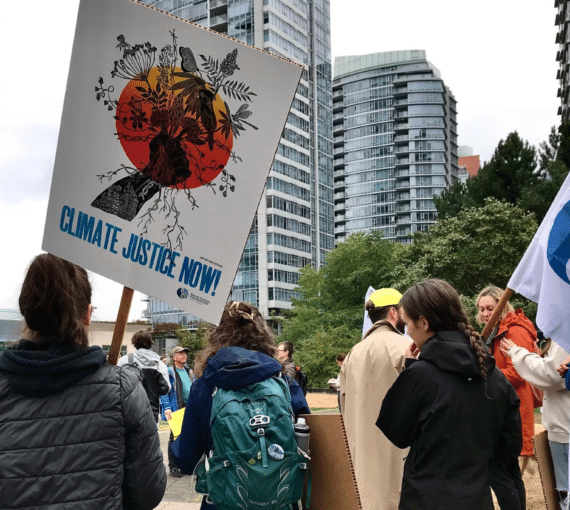 Groups of climate demonstrators