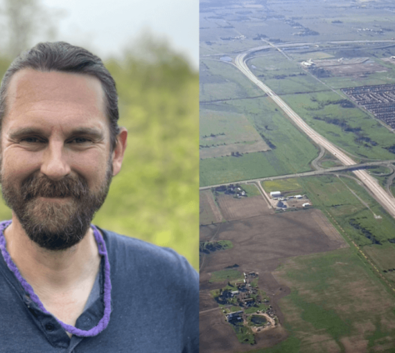 In 2021, biologist Ryan Norris organized an open letter urging the federal government to conduct an impact assessment on the expressway. (Left: Courtesy of Ryan Norris; Right: Haljackey/Wikimedia)