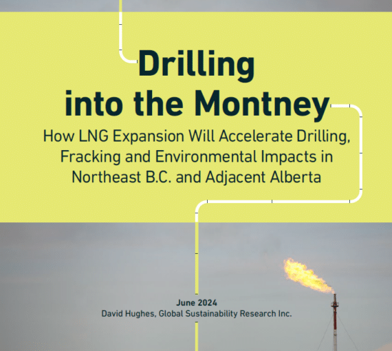 Front cover of the 'Drilling into the Montney' report