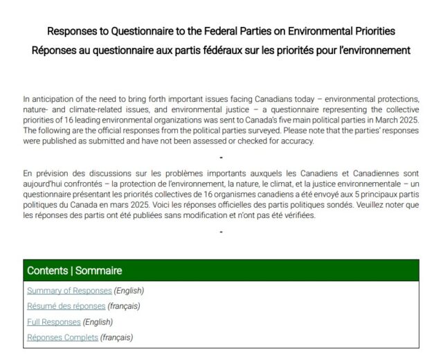 thumbnail-Federal-parties-responses-on-environmental-priorities-2025-Reponses-des-partis-sur-les-questions-environnementales-2025 Thumbnail for the responses to a questionnaire to the federal parties on environmental priorities