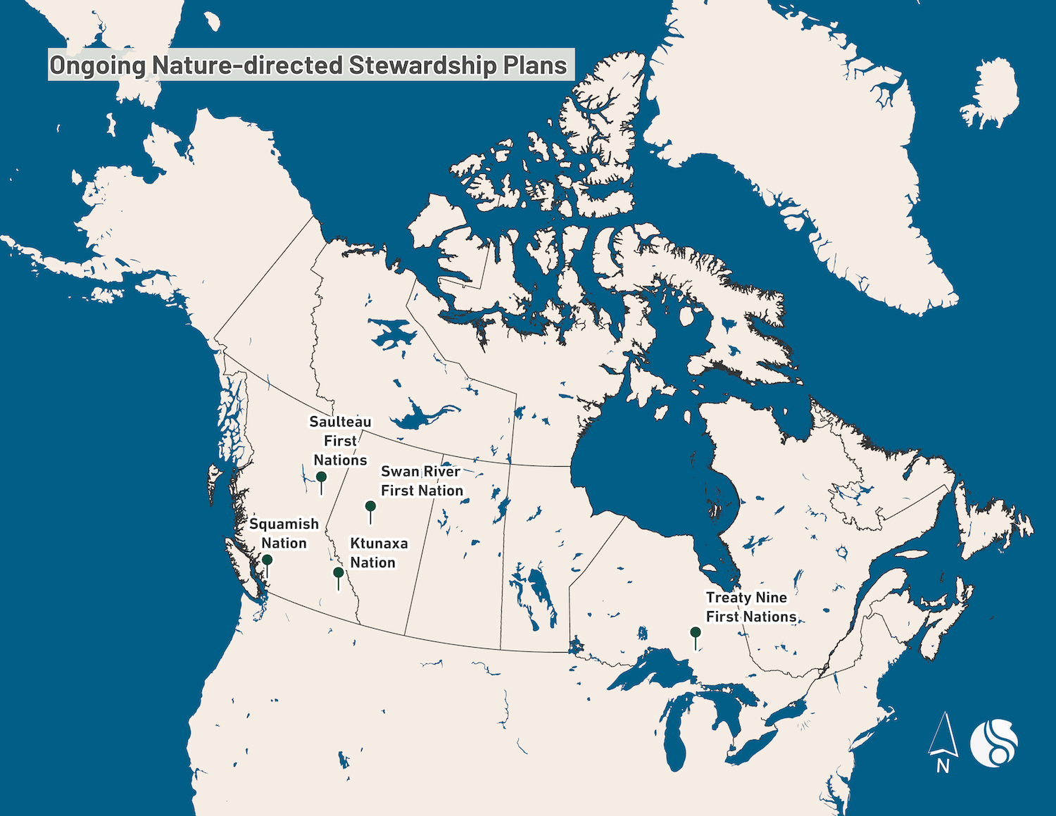 Ongoing Nature Directed Stewardship Plans Map
