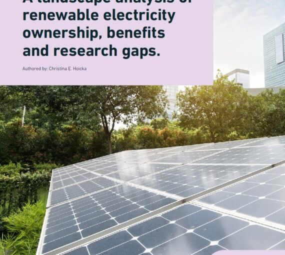 Front cover of a new Renewable Power Benefits report