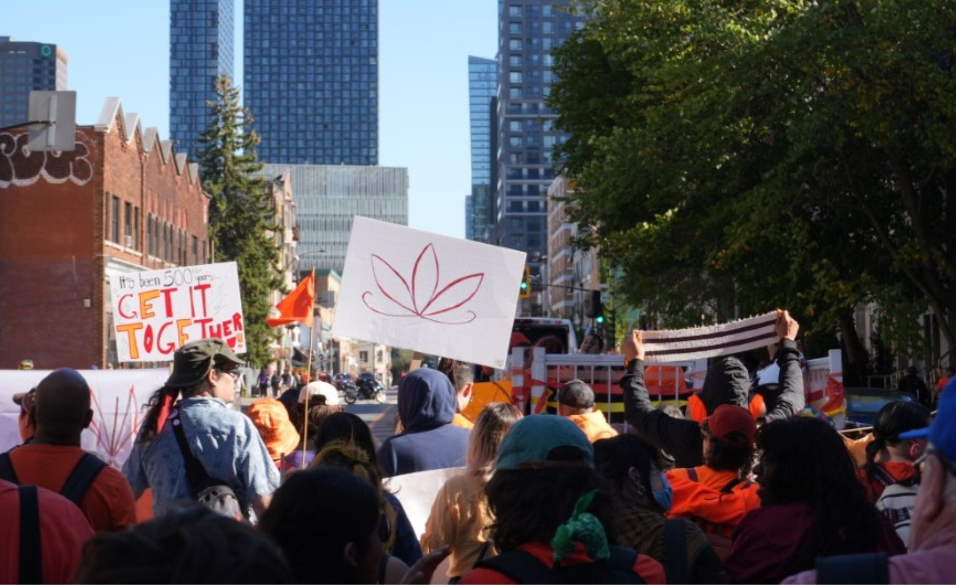 An Every Child Matters march in Montreal, 2025