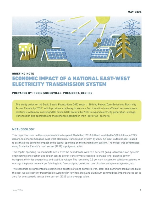 Front page of the report 'Economic impact of a national east west electricity transmission system