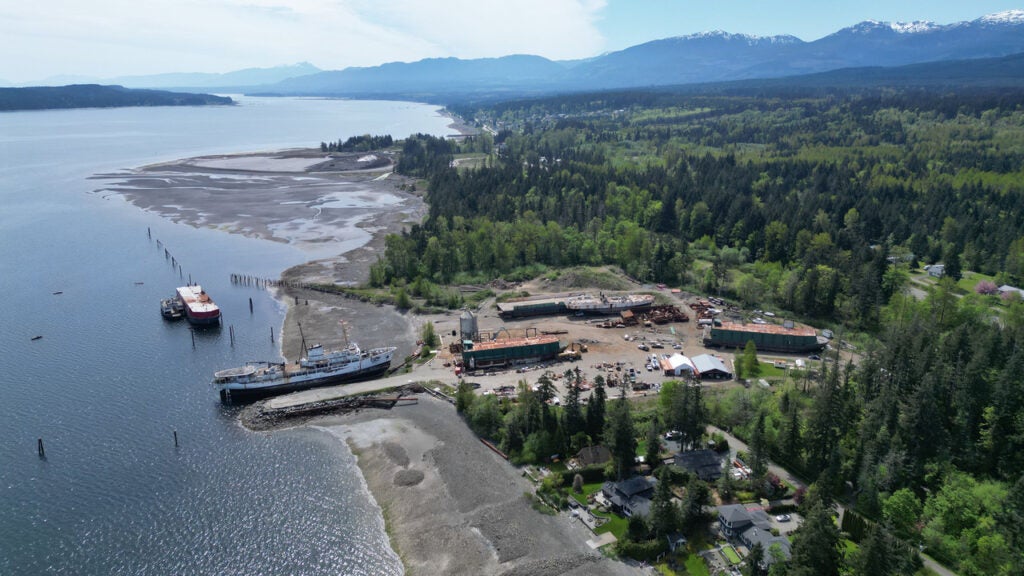 Shipbreaking on the east coast of Vancouver Island